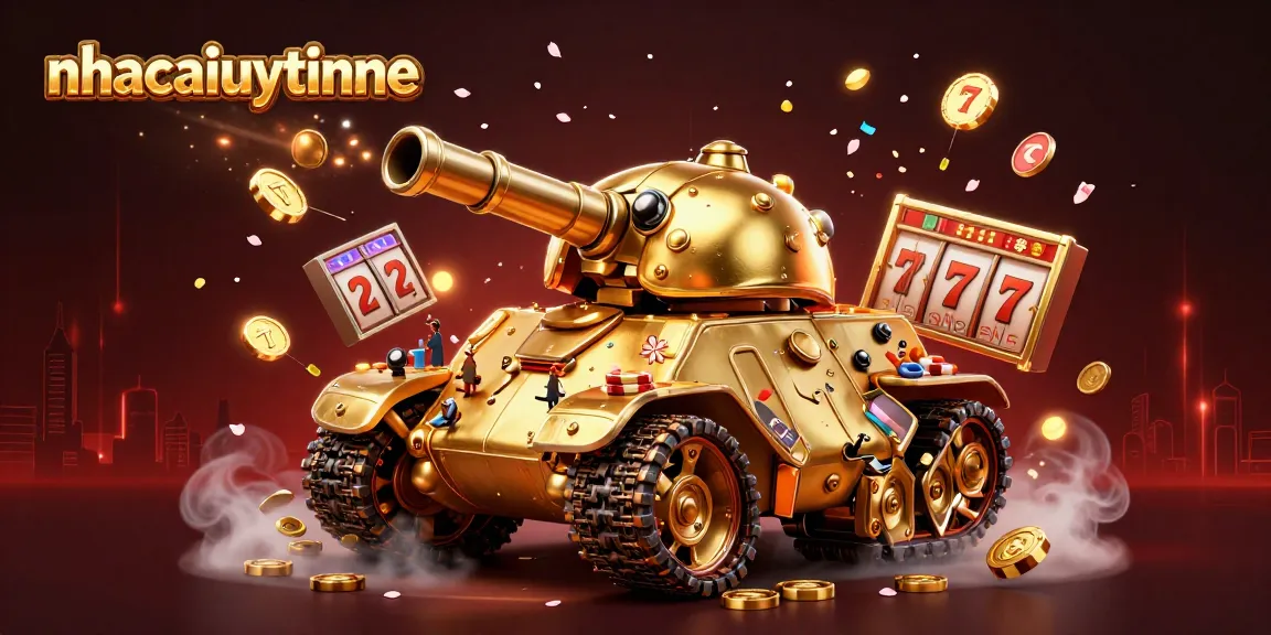 Experience thrilling gameplay with nhacaiuytinne in a vibrant casino tank illustration featuring exciting slot elements.