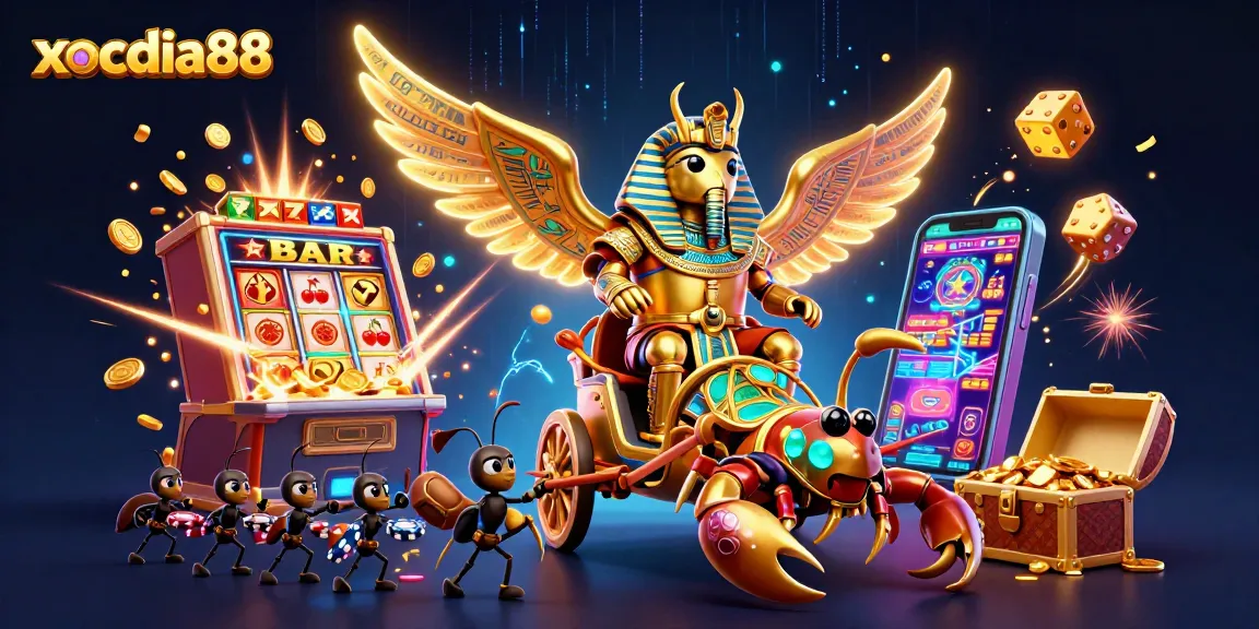 Engage with xocdia88's vibrant casino adventure featuring dynamic characters and exciting gaming elements.