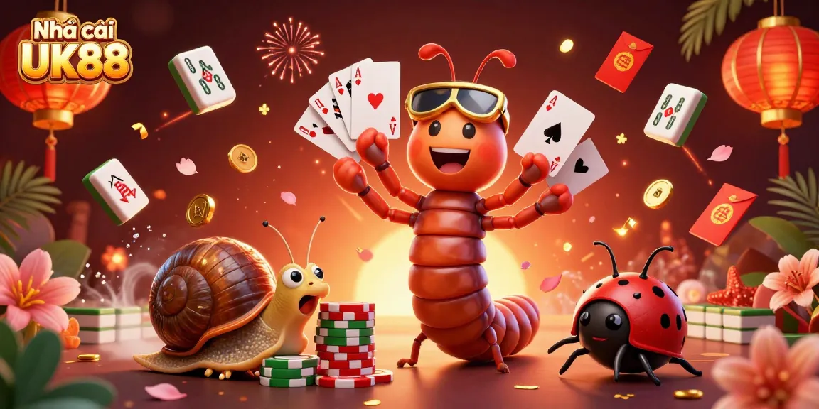 Experience the thrill of Nhà cái UK88 through a vibrant casino digital art scene.