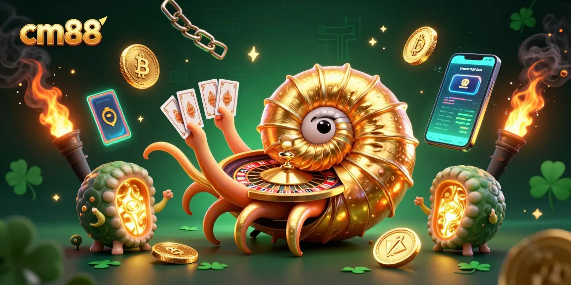 cm88 engages bettors with a vibrant scene showcasing the thrill of online gambling and crypto integration.