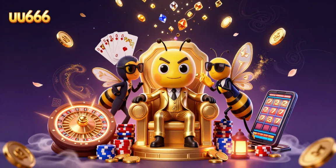 Experience exhilarating slots action with the buzzing bumblebee mob boss in uu666's lavish casino.