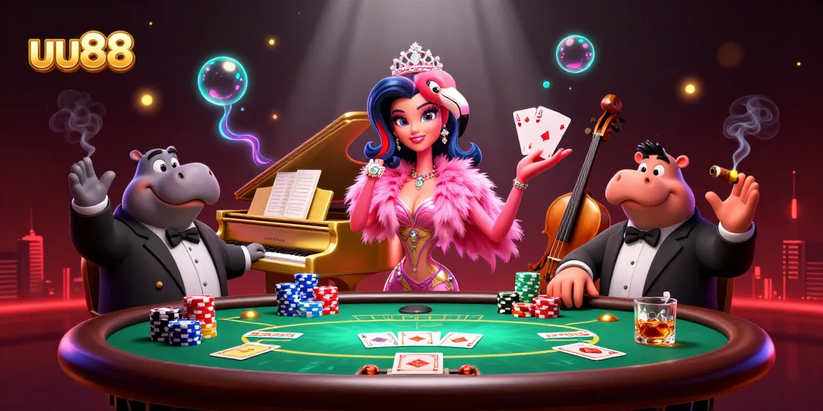 Experience the vibrant uu88 casino scene with high stakes and rewarding gameplay illustrated.