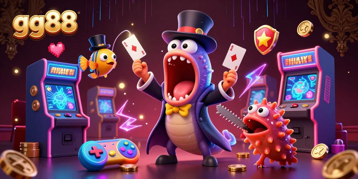 Experience thrilling gaming action at gg88 with vibrant characters and dynamic casino elements.