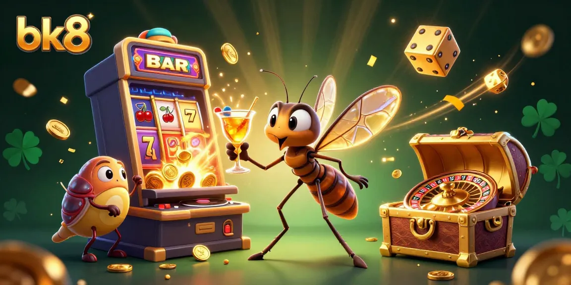Experience thrilling gaming action at bk8 with a lively casino scene featuring exciting characters and vibrant elements.