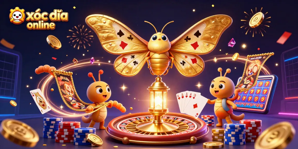 Experience exciting xóc đĩa online gameplay with vibrant casino elements and engaging characters.
