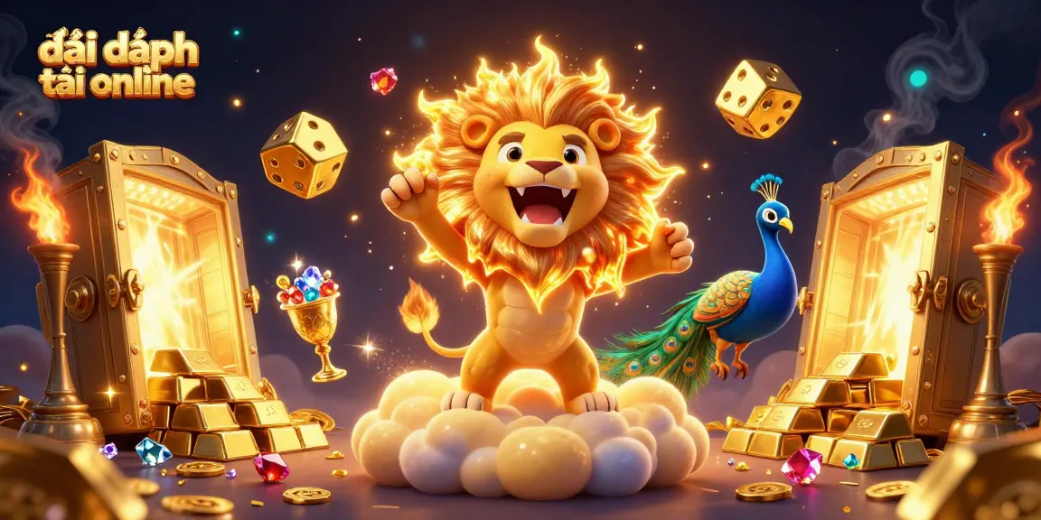 Experience the thrill of đại phát tài online with a sun lion and golden treasures, enhancing your gaming adventure.